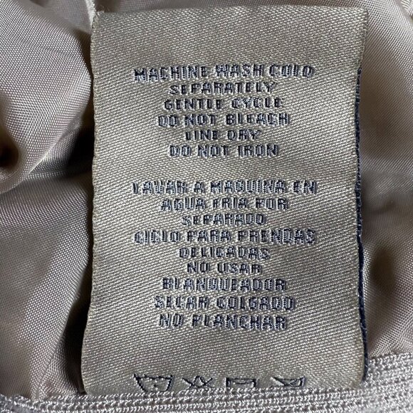 Selby Collection Jacket Womens Sz XL Cream Faux Leather Distressed Stretch Moto - Picture 9 of 10